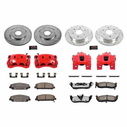 PowerStop Power Stop 06-07 Infiniti QX56 Z36 Truck and Tow Kit w/ Calipers - Front and Rear KC2804-36