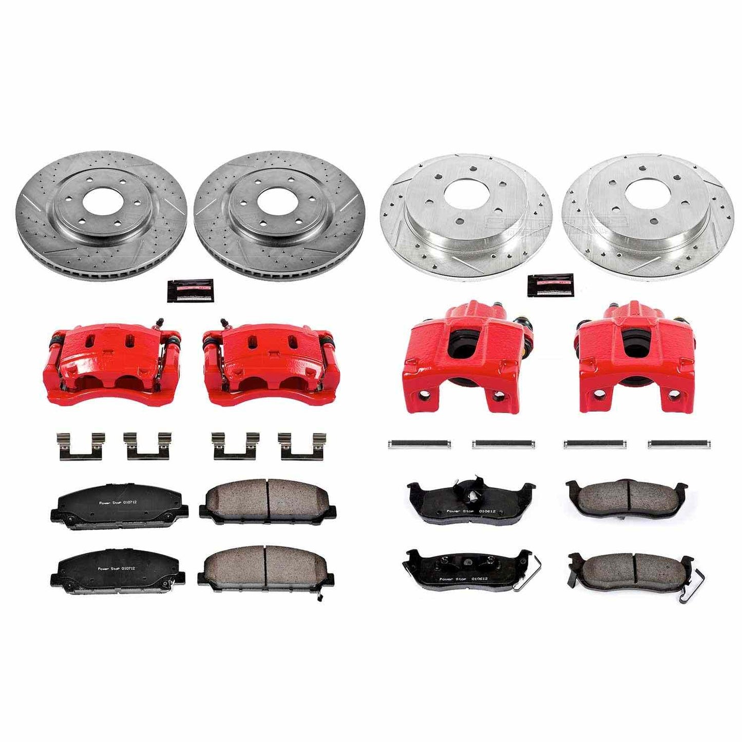 PowerStop Power Stop 06-07 Infiniti QX56 Z23 Evolution Kit w/ Calipers - Front and Rear KC2804