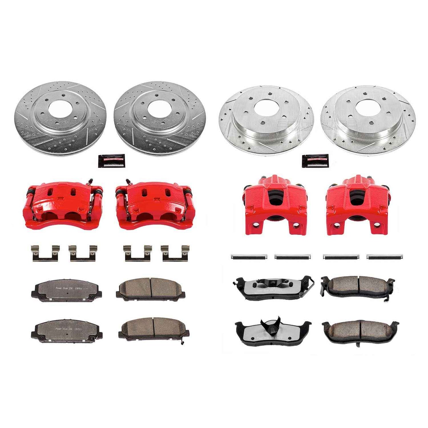 PowerStop Power Stop 08-10 Infiniti QX56 Z36 Truck and Tow Kit w/ Calipers - Front and Rear KC2805-36