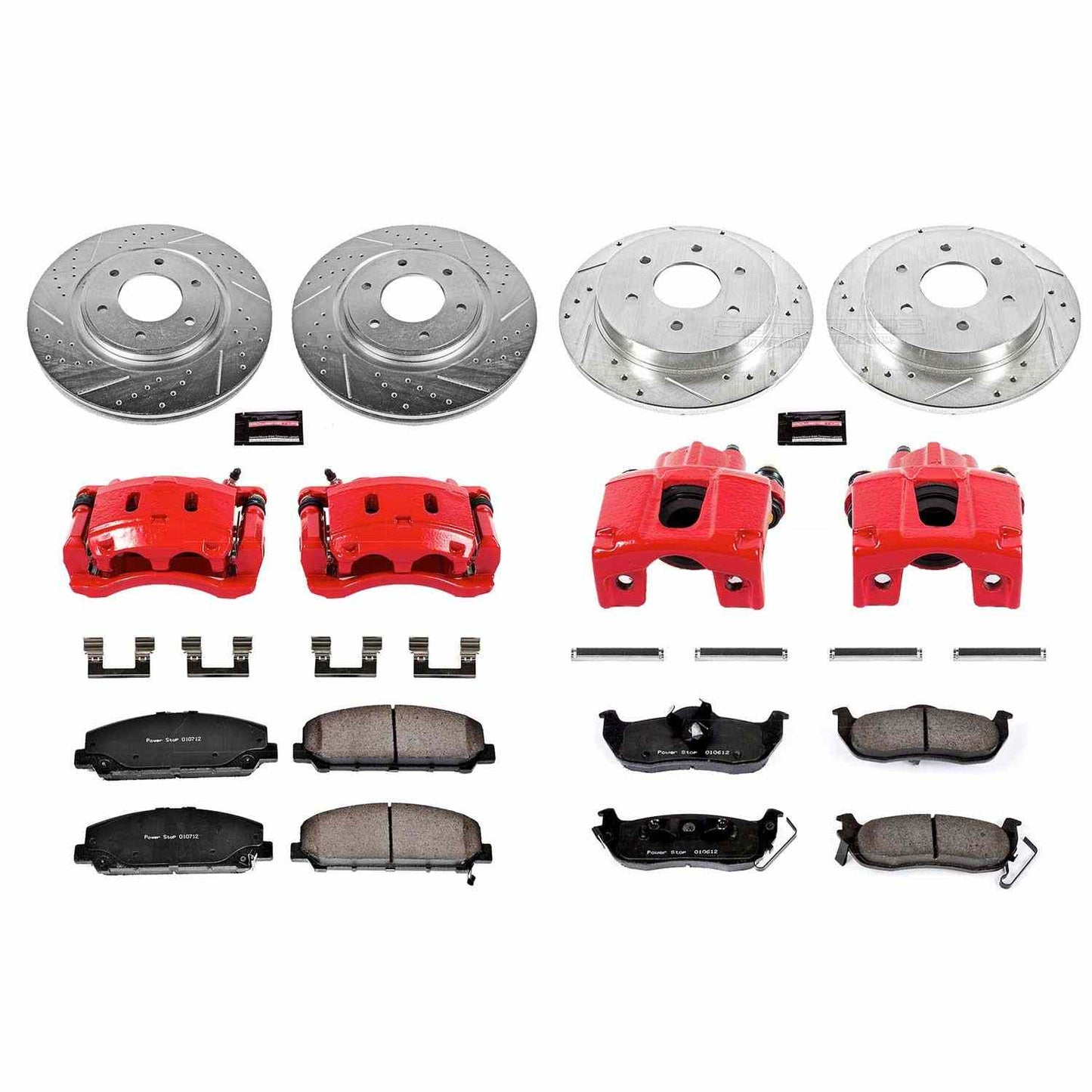 PowerStop Power Stop 08-10 Infiniti QX56 Z23 Evolution Kit w/ Calipers - Front and Rear KC2805