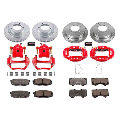 PowerStop Power Stop 08-19 Toyota Sequoia Z36 Truck and Tow Kit w/ Calipers - Front and Rear KC2813A-36