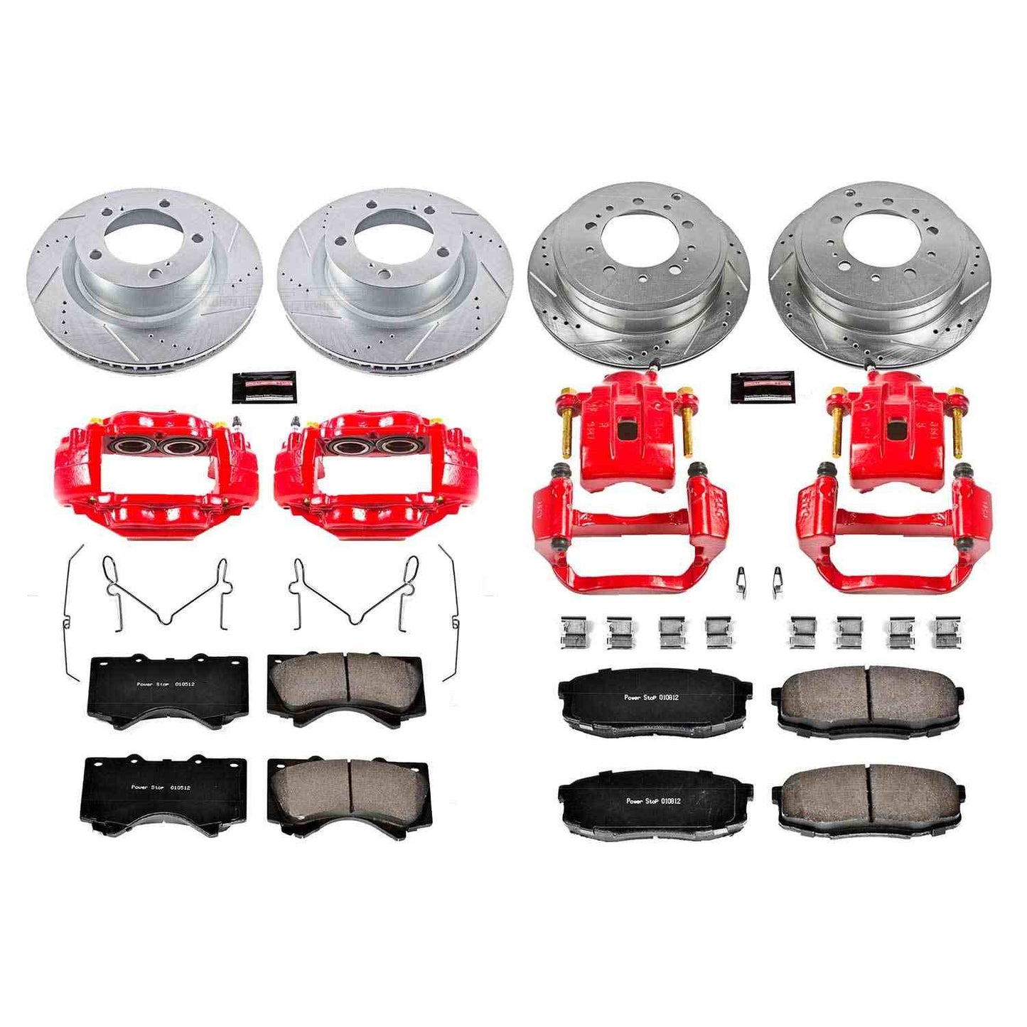PowerStop Power Stop 08-19 Toyota Sequoia Z23 Evolution Kit w/ Calipers - Front and Rear KC2813A