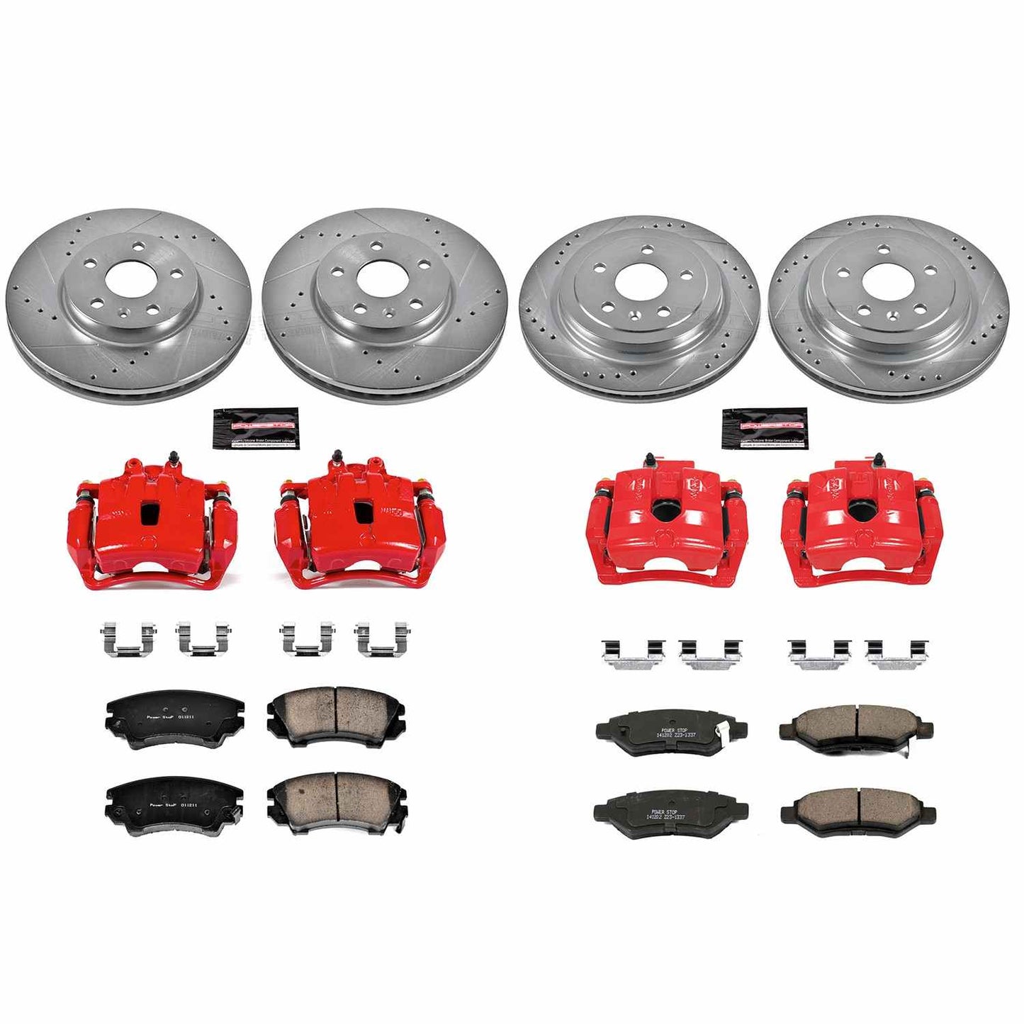 PowerStop Power Stop 10-15 Chevrolet Camaro Z23 Evolution Kit w/ Calipers - Front and Rear KC2816