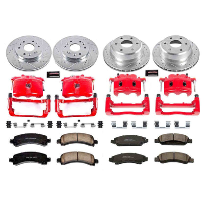 PowerStop Power Stop 09-14 Chevrolet Express 1500 Z23 Evolution Kit w/ Calipers - Front and Rear KC2826