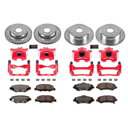 PowerStop Power Stop 07-11 Dodge Nitro Z36 Truck and Tow Kit w/ Calipers - Front and Rear KC2832A-36