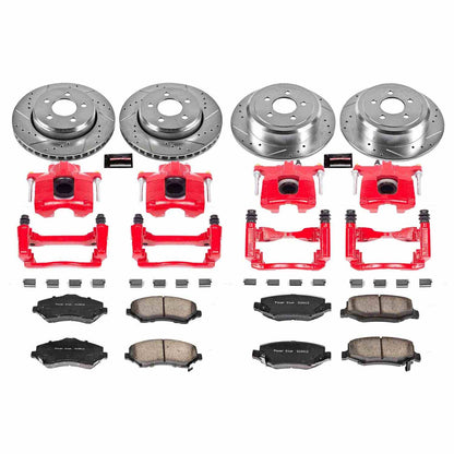 PowerStop Power Stop 07-11 Dodge Nitro Z23 Evolution Kit w/ Calipers - Front and Rear KC2832A