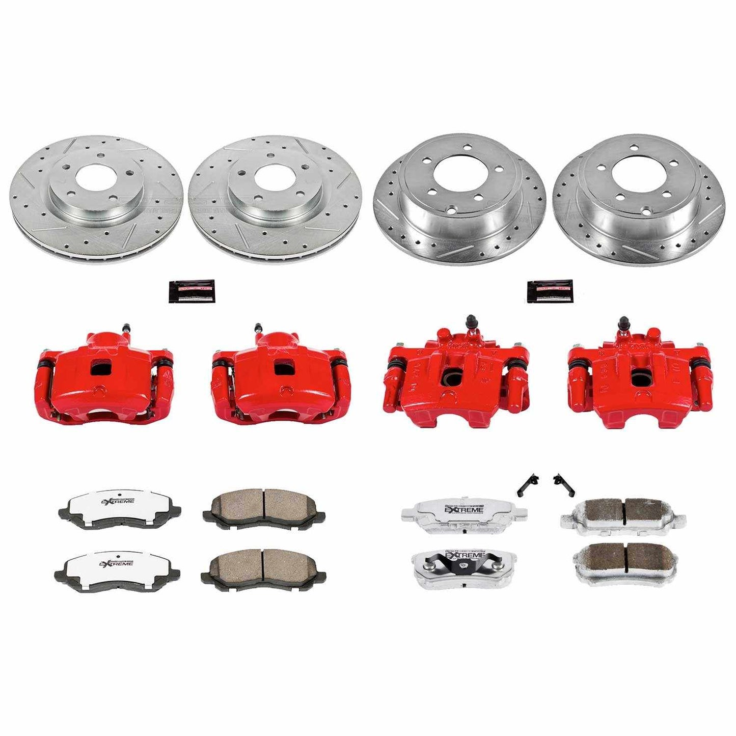 PowerStop Power Stop 11-14 Chrysler 200 Z26 Street Kit w/ Calipers - Front and Rear KC2840-26