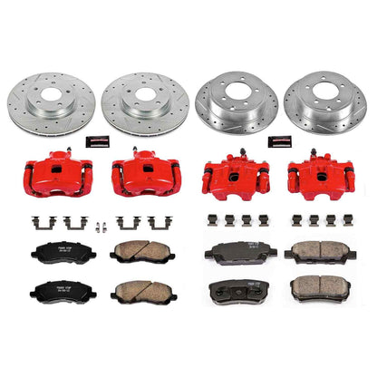 PowerStop Power Stop 11-14 Chrysler 200 Z23 Evolution Kit w/ Calipers - Front and Rear KC2840