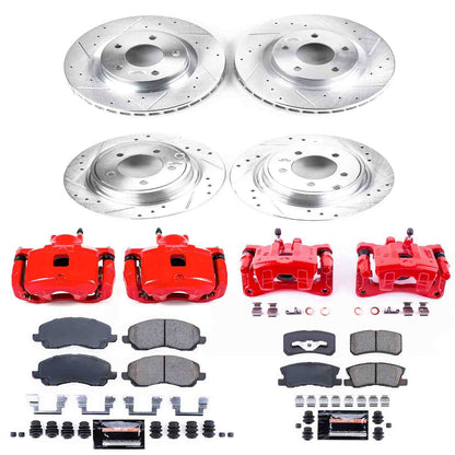 PowerStop Power Stop 11-14 Chrysler 200 Z23 Evolution Kit w/ Calipers - Front and Rear KC2848A