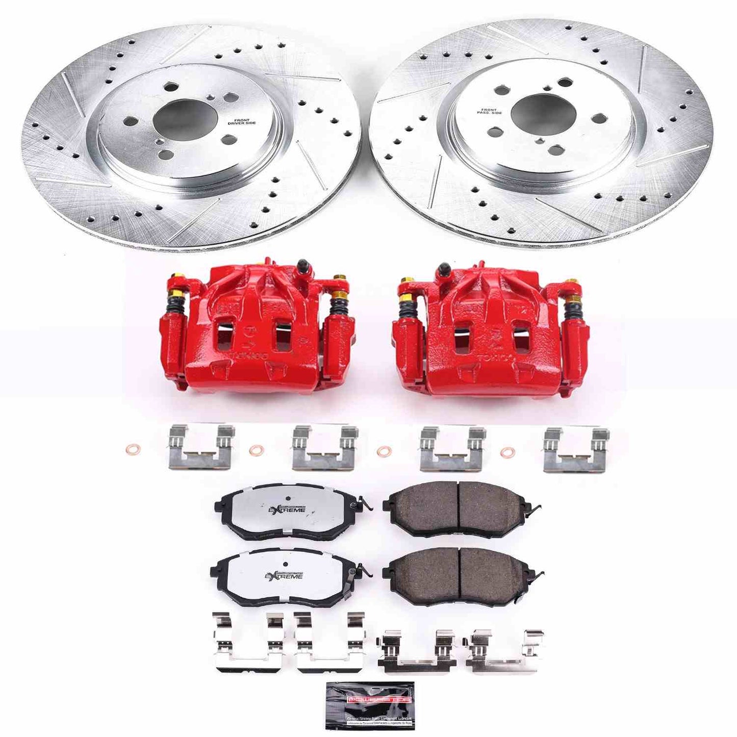 PowerStop Power Stop 14-18 Subaru Forester Front Z26 Street Warrior Brake Kit w/Calipers KC285-26