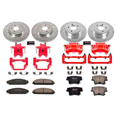 PowerStop Power Stop 12-19 Chrysler 300 Z23 Evolution Kit w/ Calipers - Front and Rear KC2853A