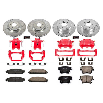 PowerStop Power Stop 05-11 Chrysler 300 Z23 Evolution Kit w/ Calipers - Front and Rear KC2853