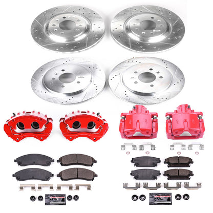 PowerStop Power Stop 06-07 Cadillac CTS Z23 Evolution Kit w/ Calipers - Front and Rear KC2875