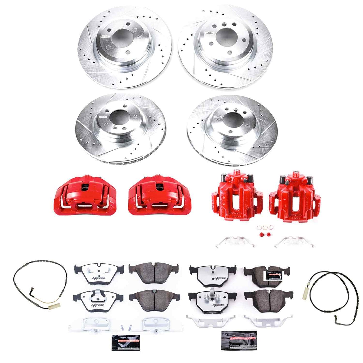 PowerStop Power Stop 2009 BMW 335i xDrive Z26 Street Kit w/ Calipers - Front and Rear KC2883-26