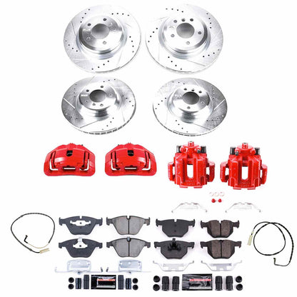 PowerStop Power Stop 2009 BMW 335i xDrive Z23 Evolution Kit w/ Calipers - Front and Rear KC2883