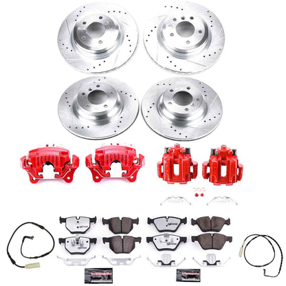 PowerStop Power Stop 2006 BMW 330i Z26 Street Kit w/ Calipers - Front and Rear KC2886-26