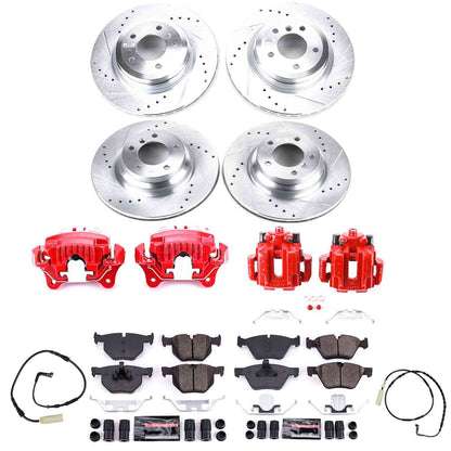 PowerStop Power Stop 2006 BMW 330i Z23 Evolution Kit w/ Calipers - Front and Rear KC2886