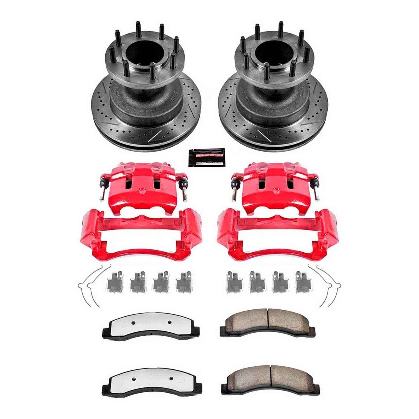 PowerStop Power Stop 99-02 Ford F-350 Super Duty Front Z36 Truck & Tow Brake Kit w/Calipers KC2907-36