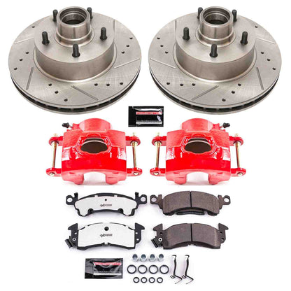PowerStop Power Stop 79-86 Buick LeSabre Front Z26 Street Warrior Brake Kit w/Calipers KC2908-26