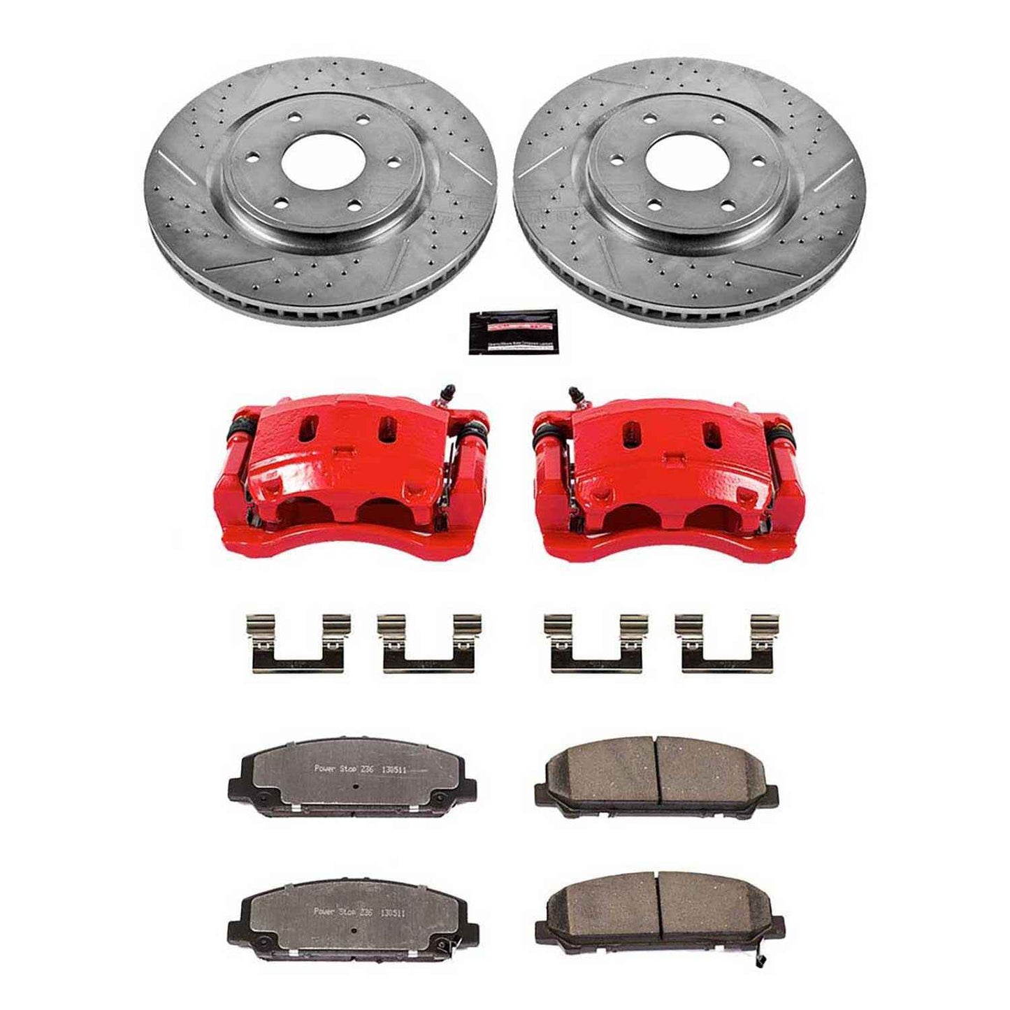 PowerStop Power Stop 06-07 Infiniti QX56 Front Z36 Truck & Tow Brake Kit w/Calipers KC2909-36