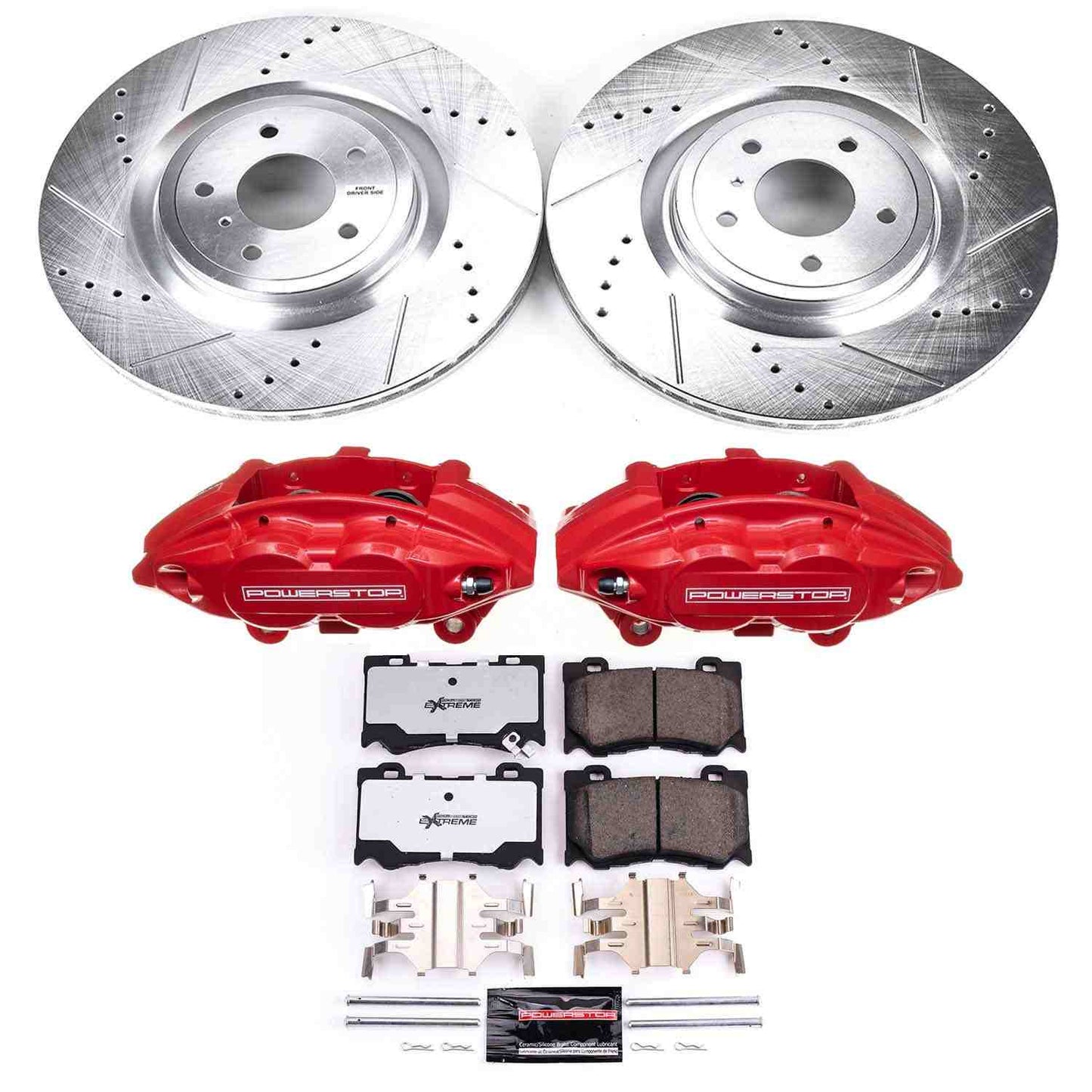 PowerStop Power Stop 09-13 Infiniti FX50 Front Z26 Street Warrior Brake Kit w/Calipers KC2915A-26