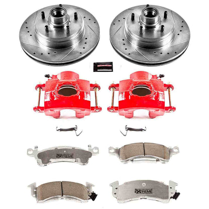 PowerStop Power Stop 91-96 Buick Roadmaster Front Z26 Street Warrior Brake Kit w/Calipers KC2936-26