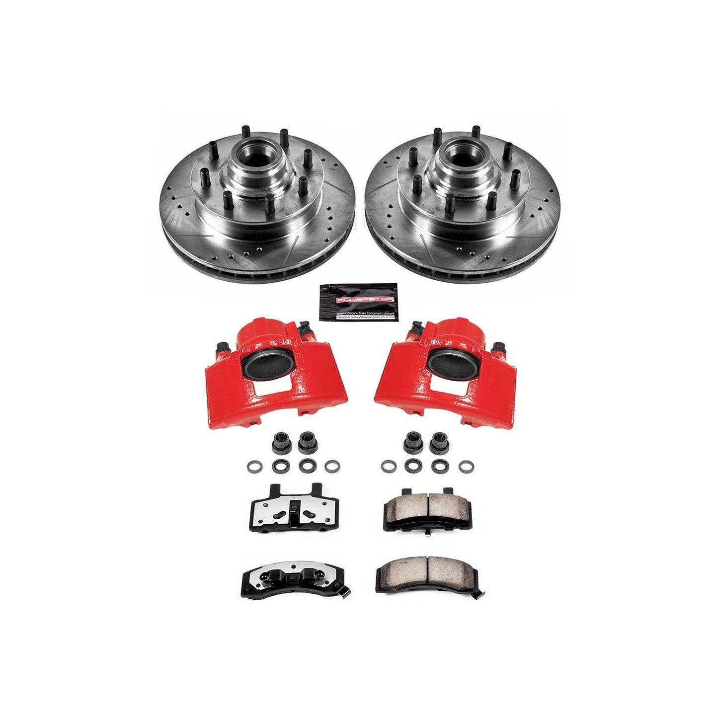 PowerStop Power Stop 94-99 Chevrolet C1500 Suburban Front Z36 Truck & Tow Brake Kit w/Calipers KC2947-36