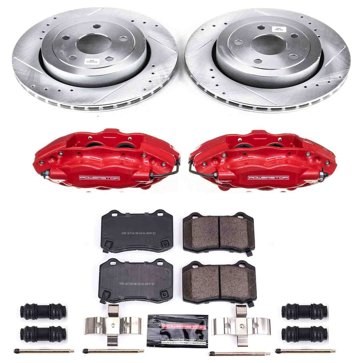 PowerStop Power Stop 06-10 Jeep Grand Cherokee Z23 Evolution Kit w/ Calipers - Rear KC2949