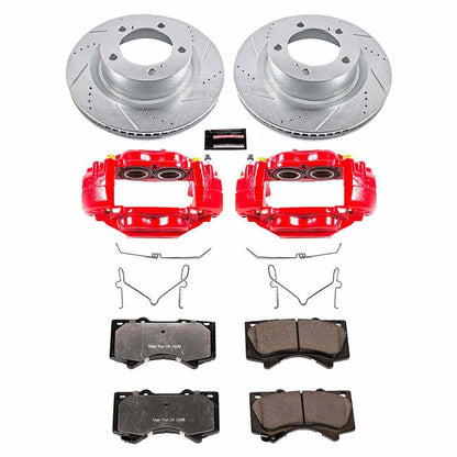PowerStop Power Stop 08-19 Toyota Sequoia Front Z36 Truck & Tow Brake Kit w/Calipers KC2952A-36