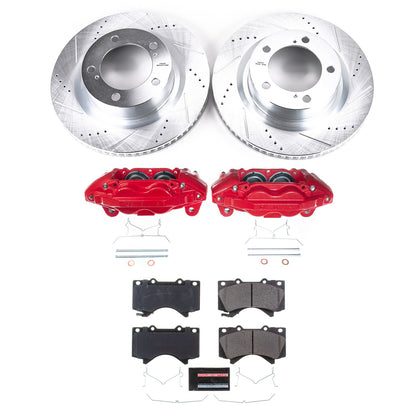 Power Stop 16-21 Toyota Sequoia Front Z36 Truck & Tow Brake Kit w/Calipers KC2952B-36