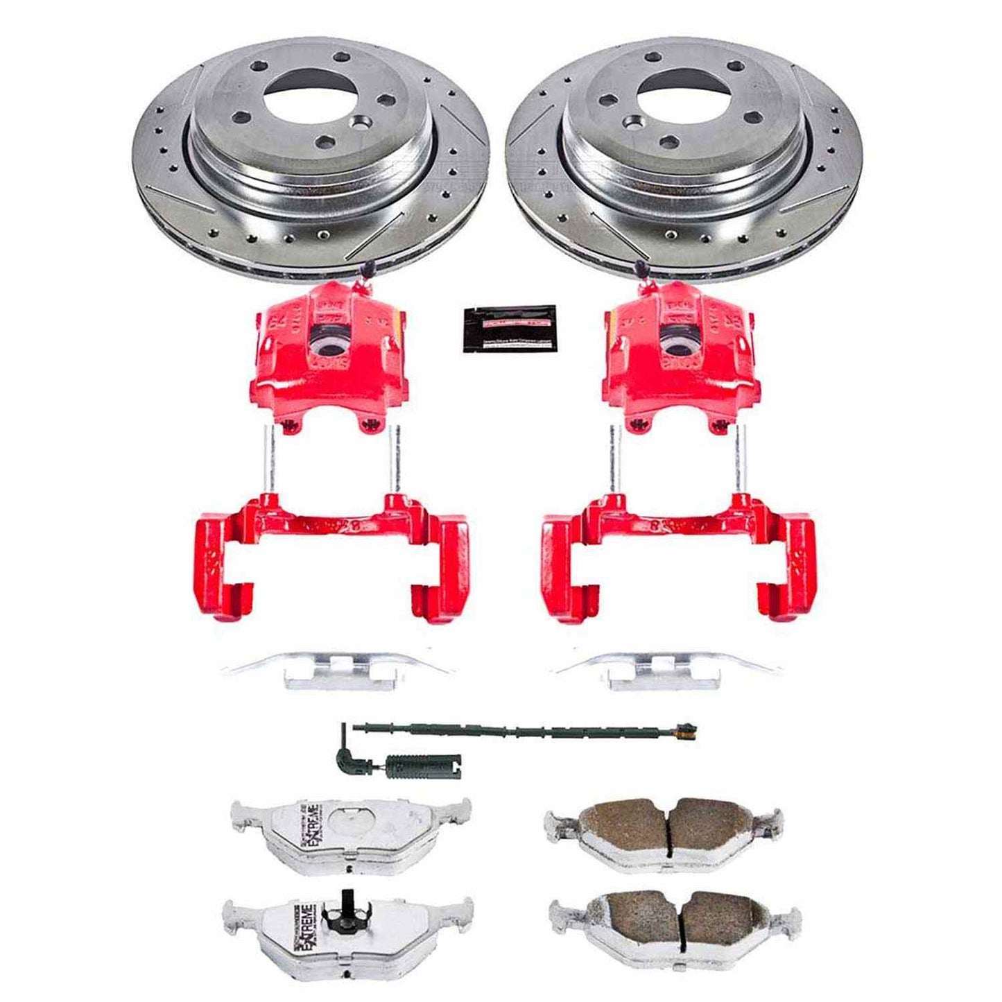 PowerStop Power Stop 01-05 BMW 325xi Rear Z26 Street Warrior Brake Kit w/Calipers KC2970-26