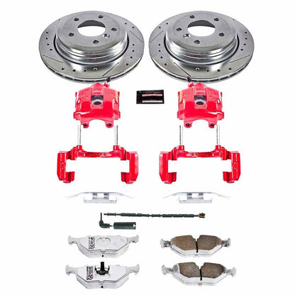 PowerStop Power Stop 01-05 BMW 325xi Rear Z26 Street Warrior Brake Kit w/Calipers KC2970-26