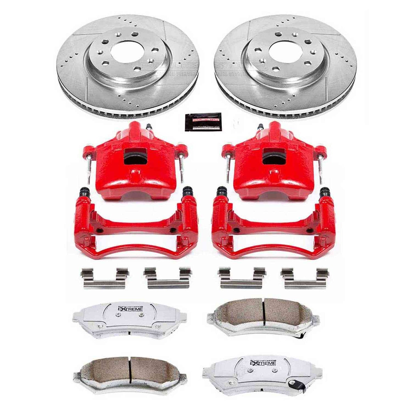 PowerStop Power Stop 2004 Cadillac Seville Front Z26 Street Warrior Brake Kit w/Calipers KC2975-26