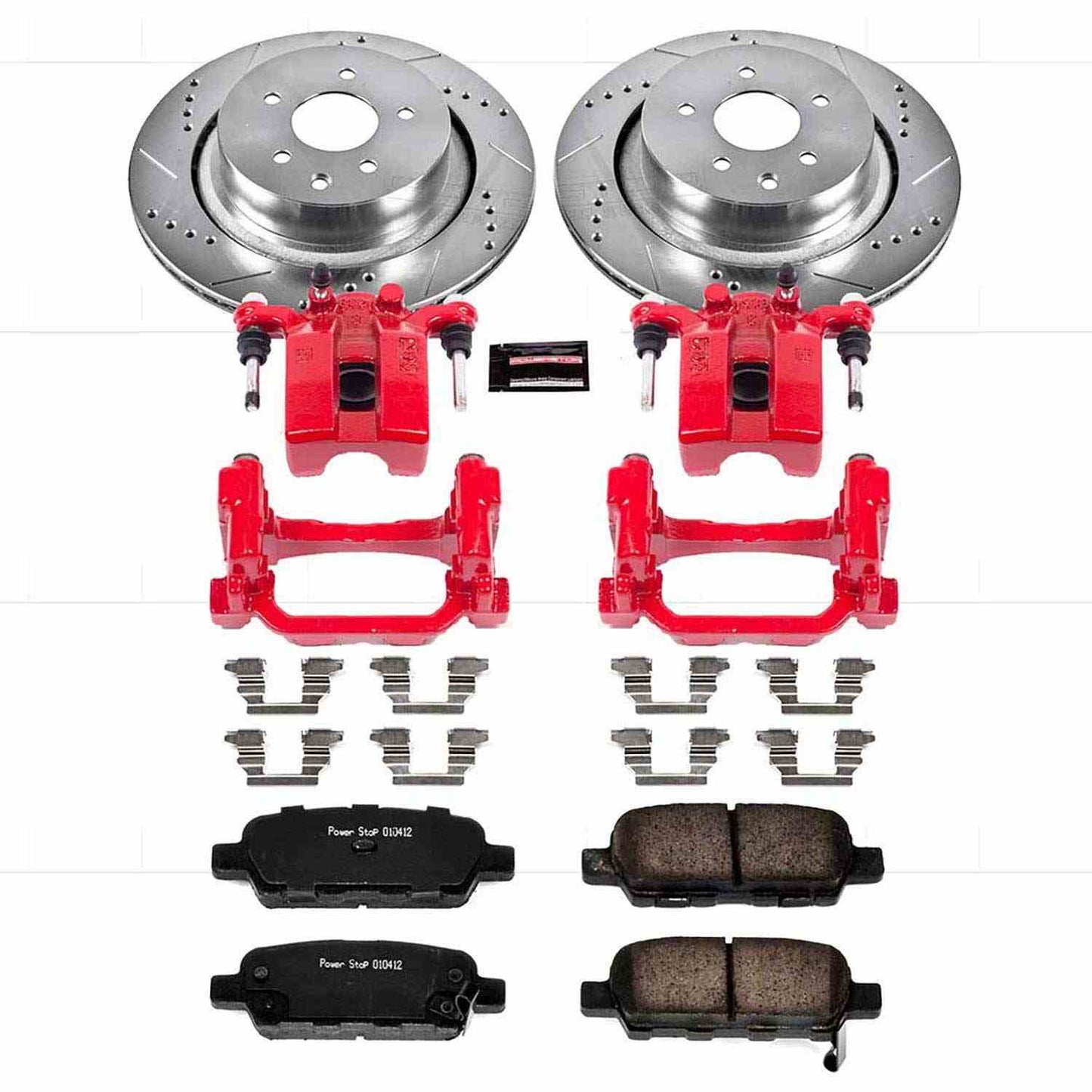 PowerStop Power Stop 07-08 Infiniti G35 Z23 Evolution Kit w/ Calipers - Rear KC2986
