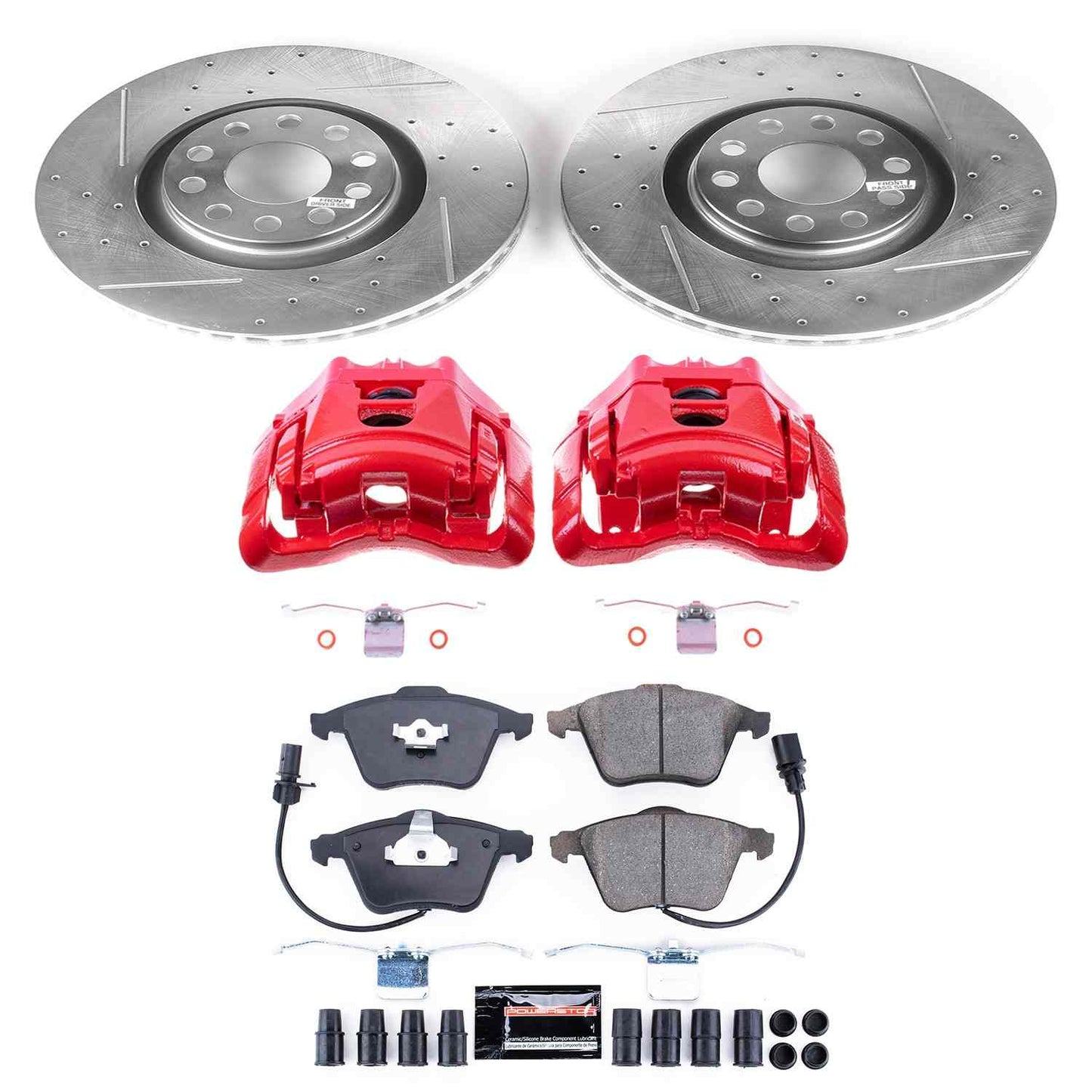 PowerStop Power Stop 05-06 Audi A4 Z23 Evolution Kit w/ Calipers - Front KC2990