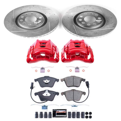 PowerStop Power Stop 05-06 Audi A4 Z23 Evolution Kit w/ Calipers - Front KC2990