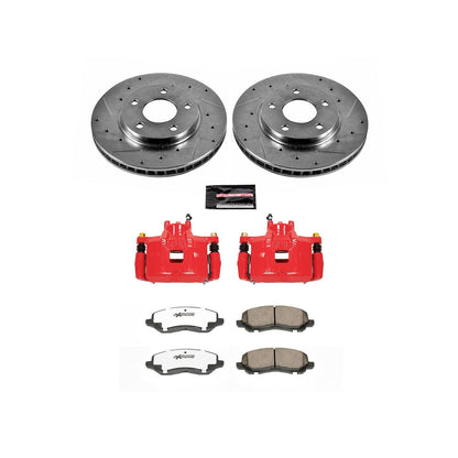 PowerStop Power Stop 07-12 Dodge Caliber Front Z26 Street Warrior Brake Kit w/Calipers KC2992-26