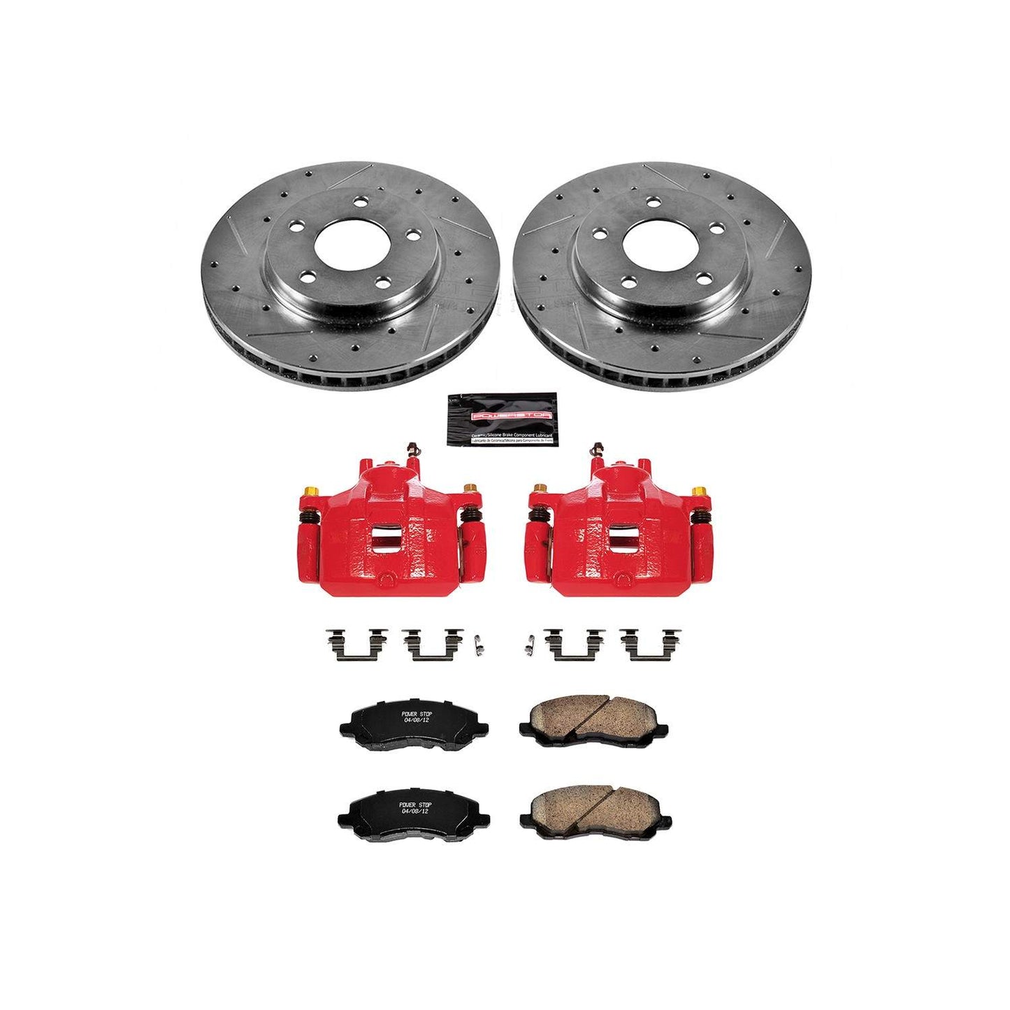 PowerStop Power Stop 08-17 Mitsubishi Lancer Z23 Evolution Kit w/ Calipers - Front KC2992A