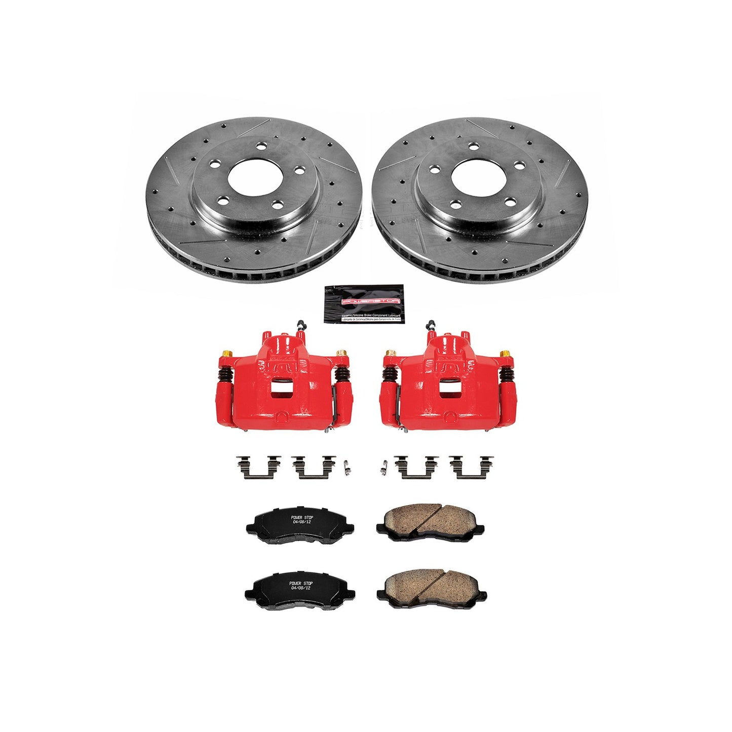 PowerStop Power Stop 07-12 Dodge Caliber Z23 Evolution Kit w/ Calipers - Front KC2992