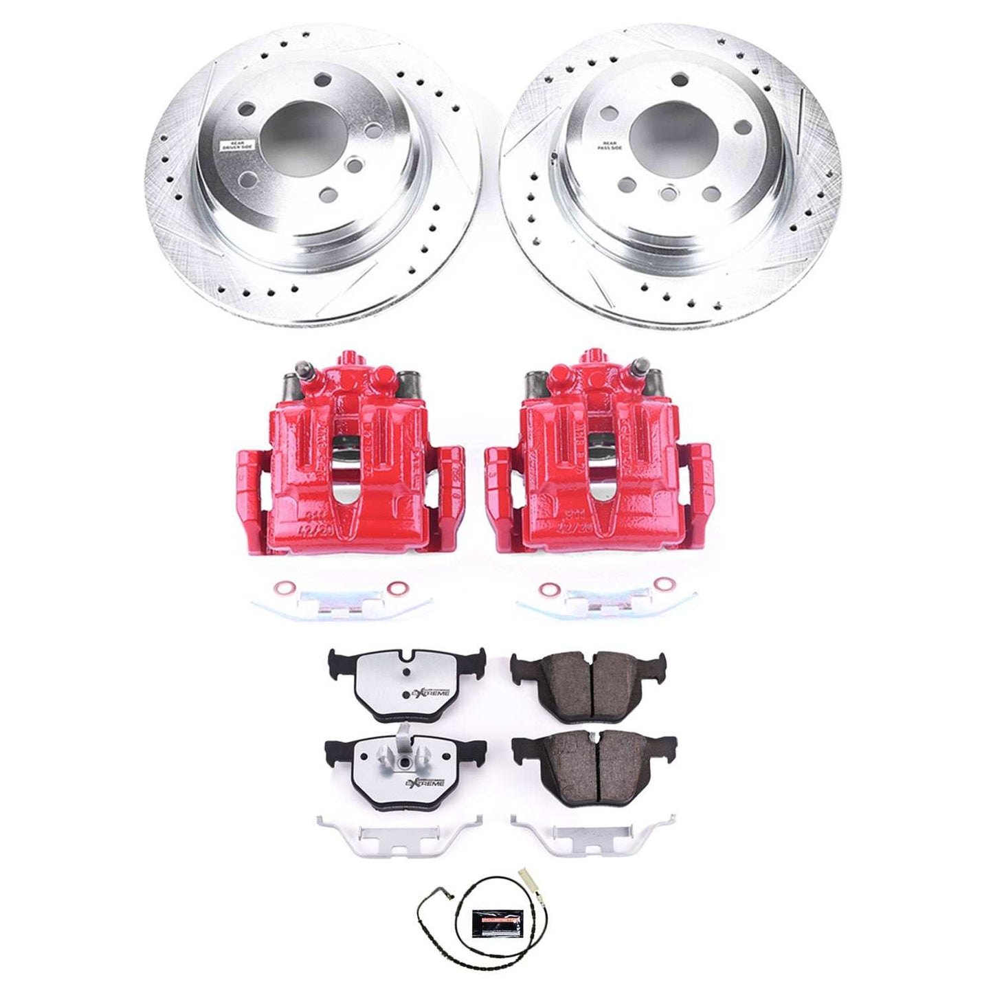 PowerStop Power Stop 2006 BMW 325xi Rear Z26 Street Warrior Brake Kit w/Calipers KC3001-26