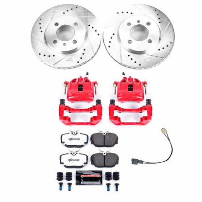PowerStop Power Stop 91-92 BMW 318i Front Z36 Truck & Tow Brake Kit w/Calipers KC3008-36
