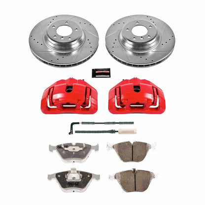 PowerStop Power Stop 2009 BMW 335i xDrive Front Z26 Street Warrior Brake Kit w/Calipers KC3015-26