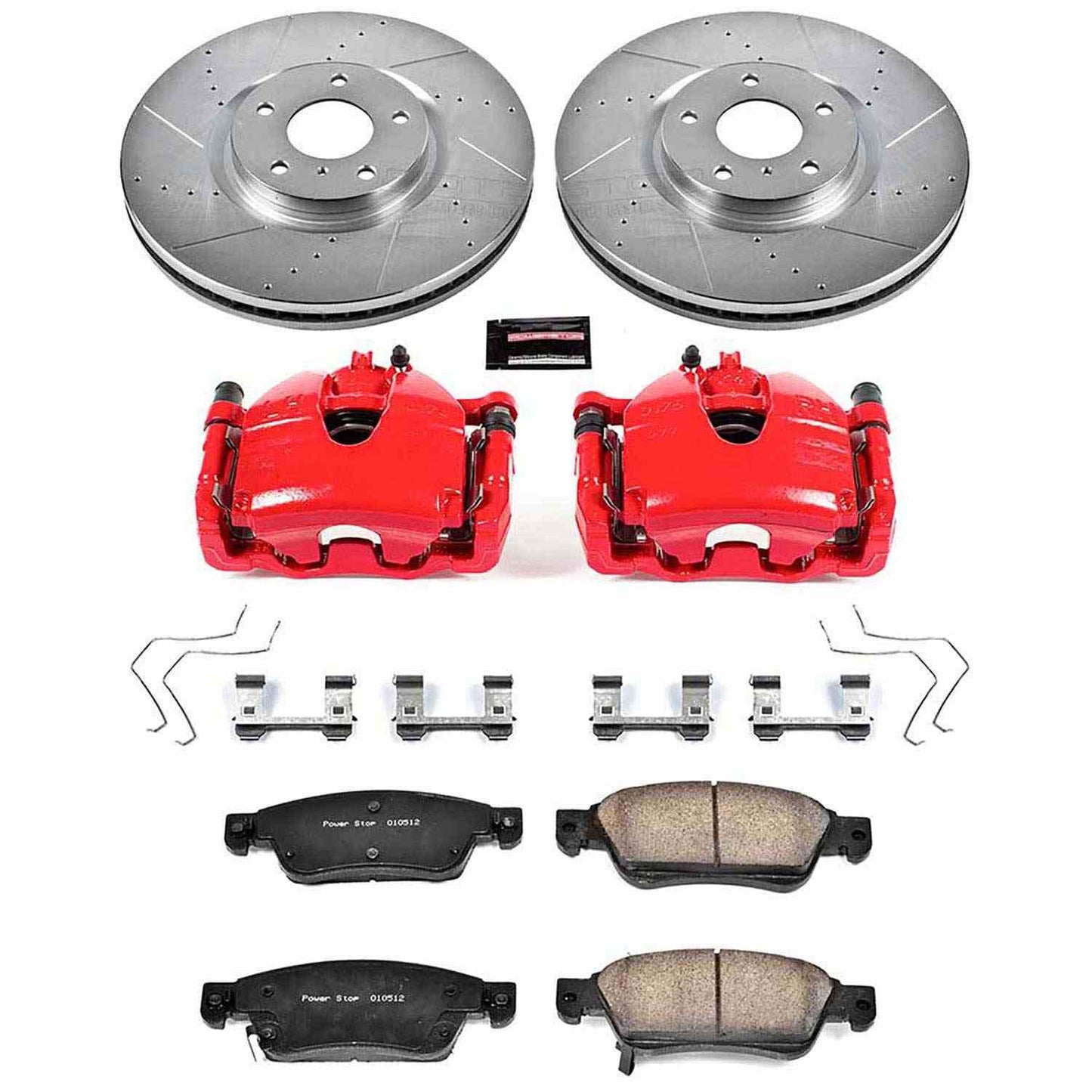PowerStop Power Stop 07-08 Infiniti G35 Z23 Evolution Kit w/ Calipers - Front KC3022B