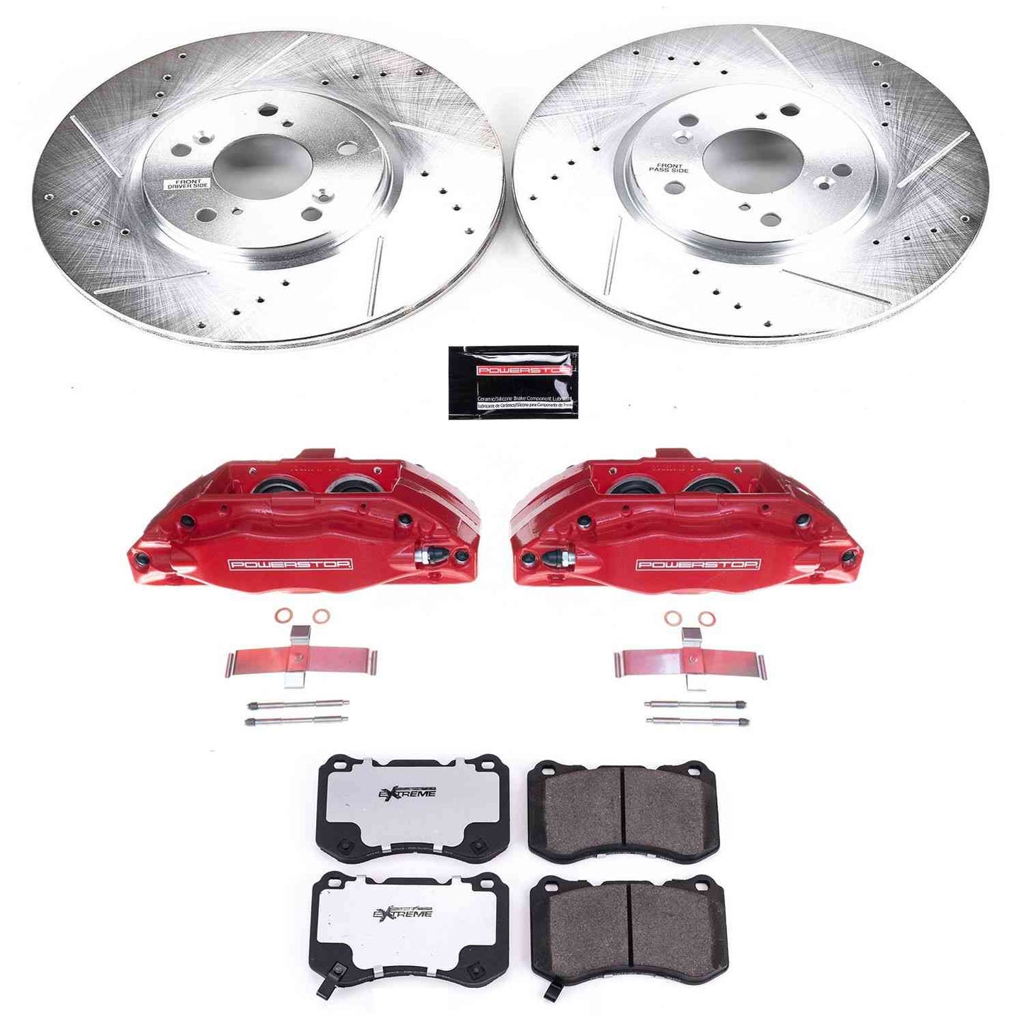 PowerStop Power Stop 04-08 Acura TL Front Z26 Street Warrior Brake Kit w/Calipers KC3029-26