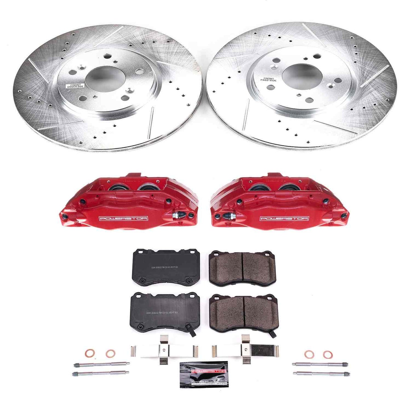 PowerStop Power Stop 04-08 Acura TL Z23 Evolution Kit w/ Calipers - Front KC3029