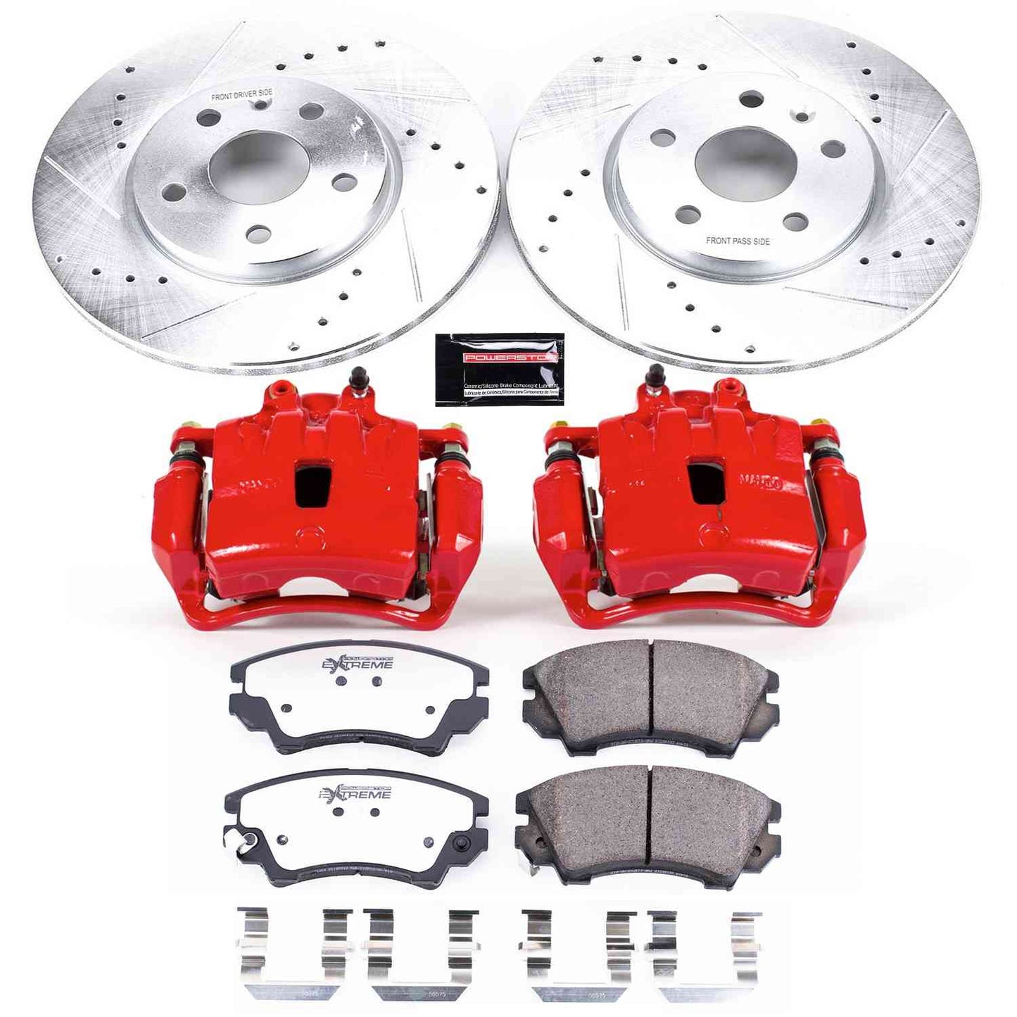 PowerStop Power Stop 10-15 Chevrolet Camaro Front Z26 Street Warrior Brake Kit w/Calipers KC3031-26