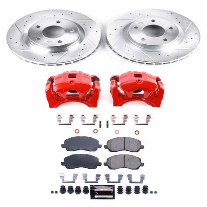 PowerStop Power Stop 08-16 Mitsubishi Lancer Z23 Evolution Kit w/ Calipers - Front KC3032A