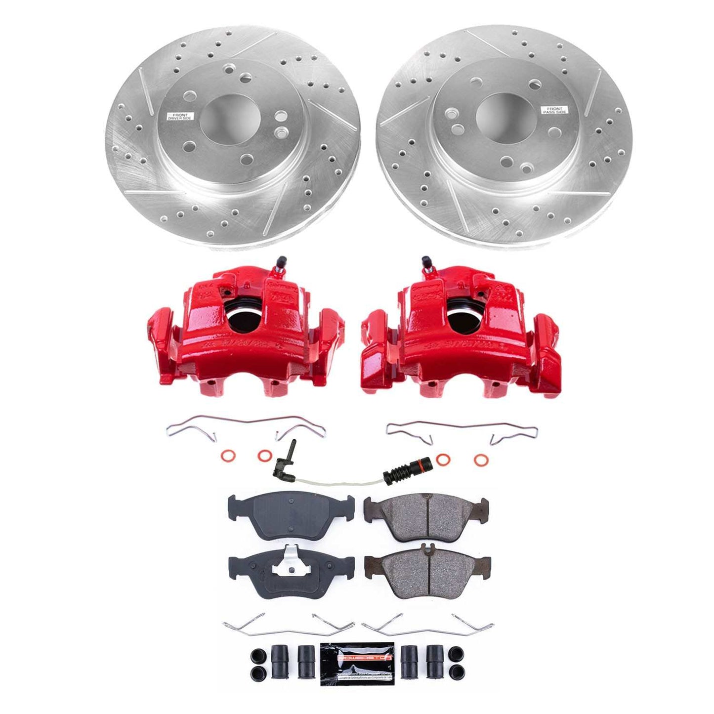 PowerStop Power Stop 99-00 Mercedes-Benz C230 Z23 Evolution Kit w/ Calipers - Front KC3047