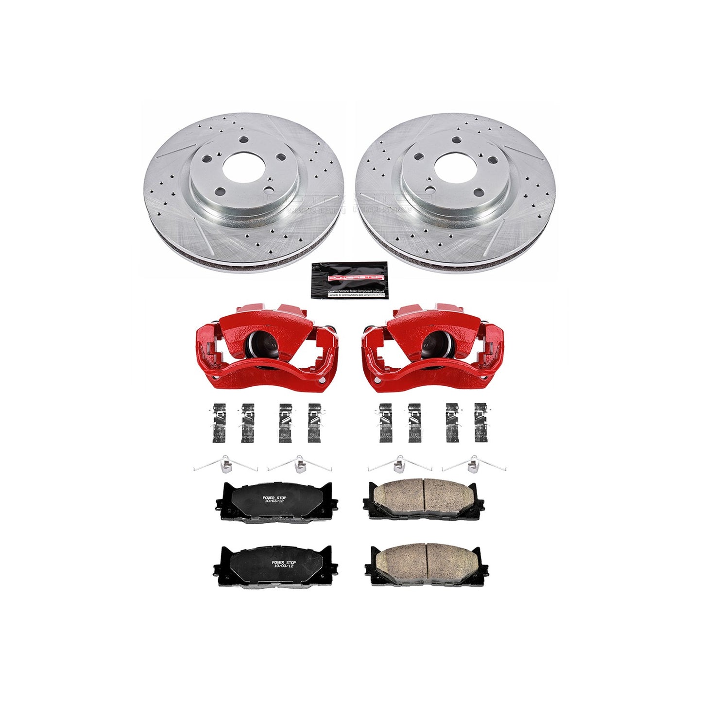 PowerStop Power Stop 13-18 Lexus ES300h Z23 Evolution Kit w/ Calipers - Front KC3053