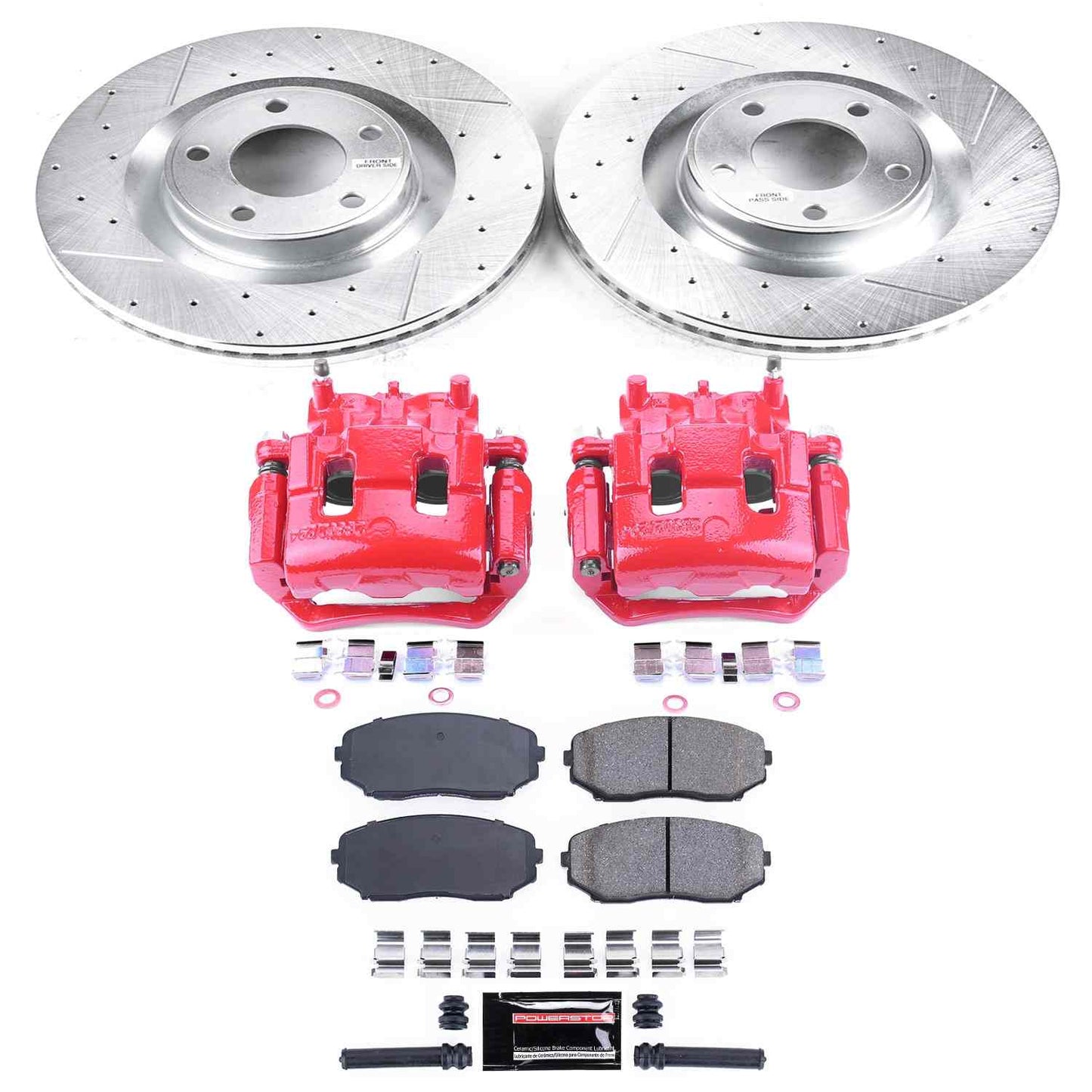 PowerStop Power Stop 07-15 Ford Edge Z23 Evolution Kit w/ Calipers - Front KC3057